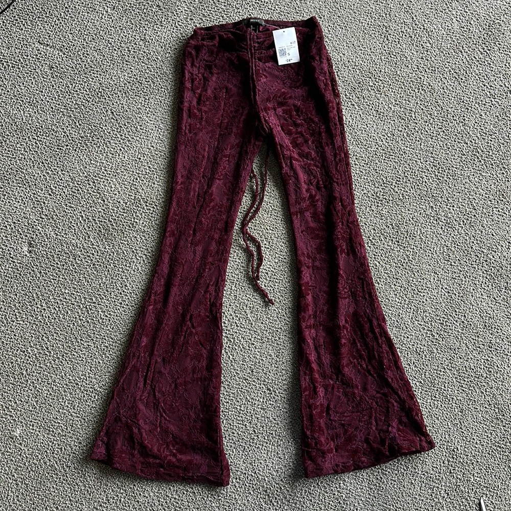 NWT Flare Leg Lace Pants Forever 21